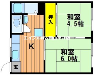 川本コーポの物件間取画像